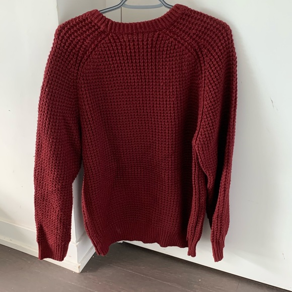 Red Wool Sweater - Picture 3 of 4